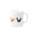 ░▒▓ＳＭＩＲＫＷＯＲＭ▓▒░のPAPERCRANE Mug :right side of the handle