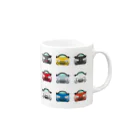 ふじのタレ目カー Mug :right side of the handle