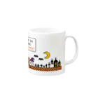 寒がりモンスターのハロウィンモンスターズ(ドット絵) Mug :right side of the handle