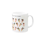 LiLunaのポメプーアイス  文字入り Mug :right side of the handle