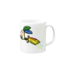 komajoのコマンドラ　箒 Mug :right side of the handle