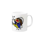 じゃじゃ子のお店のどってんしてる女の子 Mug :right side of the handle