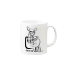 brakichiのBABYLOVE MUG Mug :right side of the handle