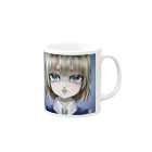 46猫の涙 Mug :right side of the handle