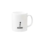 kyura-goteのALONE Mug :right side of the handle