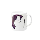 月のうさぎのみみの月のうさぎのマグカップ Mug :right side of the handle