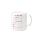 三重殺マネージャのお店（3out-manager）のモールス符号 Mug :right side of the handle