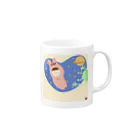 はがの森のくるみちゃん Mug :right side of the handle