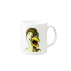 れいしょうのSUZURIのNFT風の鶏 ~Bird Face Is Scary ~ Mug :right side of the handle