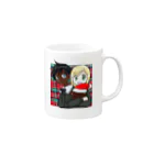 まきむらの黒白クリスマス Mug :right side of the handle