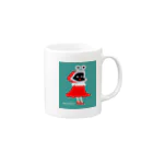 TakeLoop_goodsのGamaGirl ColorVer. Mug :right side of the handle