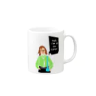 スニーカーマフィアSHOPの“YABAJO”パート②「Rokumata woman」 Mug :right side of the handle