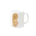 hawkのstandard poodle 『ily』 Mug :right side of the handle