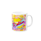 ✨🌈✨ユラクラカン🇯🇵 ✨🌈✨の🍒リラックスお昼寝ベアー🍒 Mug :right side of the handle