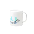 はちおちま！のねむいンゴ Mug :right side of the handle