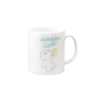 ほんわか家族の1日のほんわか乾杯 Mug :right side of the handle