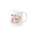 ブー太郎の養豚JAPANのブー太郎カップ Mug :right side of the handle