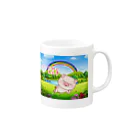 ブー太郎の養豚JAPANのブー太郎ゆるカップ Mug :right side of the handle