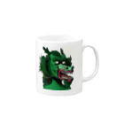 れいしょうのSUZURIのNFT風の龍 ~Dragon Face Is Scar~ Mug :right side of the handle