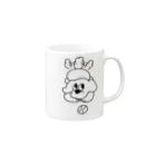 こうくんの遊んでほしいイッヌ(トイプードル) Mug :right side of the handle