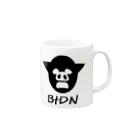 ぶた丼2017の解像度１００億倍BtDNロゴ Mug :right side of the handle