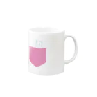 三重殺マネージャのお店（3out-manager）のねこポケット Mug :right side of the handle