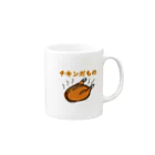 ちゃけっぷのチキンだもの Mug :right side of the handle