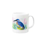 リラのカワセミ Mug :right side of the handle