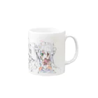 umasikayaのめのいろのチガウおんなのこカップ Mug :right side of the handle