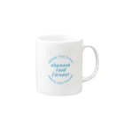 中華サークルのchinese food forever (青)　 Mug :right side of the handle