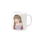 キャベンディッシュ・バナナセのDon`t touch me. Mug :right side of the handle