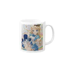 dearbunnyandrabbitのAlice Mug :right side of the handle