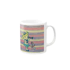 ヤノシュの望遠鏡で覗くはカップの底 Mug :right side of the handle