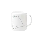 ゆアパレルのメモ用紙がないときに Mug :right side of the handle