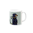 Meerkat Vigulem のミーアキャット　忍者ヴィグレムのマグカップ Mug :right side of the handle