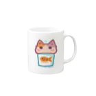 maricoco11のサーモンタンブラーに入るネッコ(猫 Mug :right side of the handle