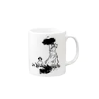 山形屋米店のクロード・モネ「日傘をさす女」 Mug :right side of the handle