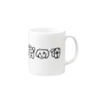 自由のいろいろいぬたち Mug :right side of the handle