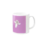 °+nono+°の花飾りのキリンMerciグッズ Mug :right side of the handle