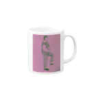 赤べこ饅頭のゆるだぼくん Mug :right side of the handle