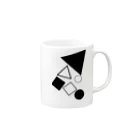 げしゅの△◯□ Mug :right side of the handle