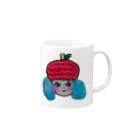 Yume zukin のりんこちゃん リンゴ🍎 Mug :right side of the handle