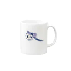 コドモデザインの女の子　パープル Mug :right side of the handle