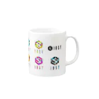 IOST_Supporter_CharityのIOST【迷彩ロゴ】カラフルデザイン Mug :right side of the handle