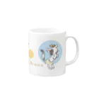 ビューン ワークスのミケ猫　ヤギーニャ Mug :right side of the handle