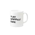 PLAY BALL! CAFE / NINE INC.のPLAY BALL! CAFE マグカップ Mug :right side of the handle