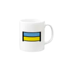 水飼 瓶魚の1漢字[日]★003 ウクライナ_黒字 Mug :right side of the handle