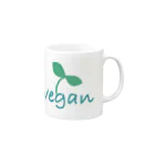 vegan-life-shopのgo vegan life Mug :right side of the handle