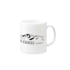 X-CEED_OutdoorsのX-CEED Outdoors 黒ロゴ Mug :right side of the handle
