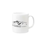 X-CEED_OutdoorsのX-CEED Outdoors 黒ロゴ マグカップの取っ手の右面